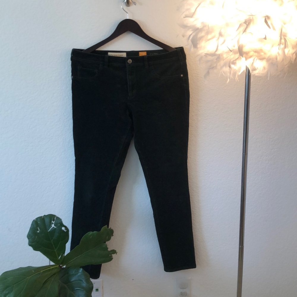 Pilcro Hunter Green Corduroy Pants